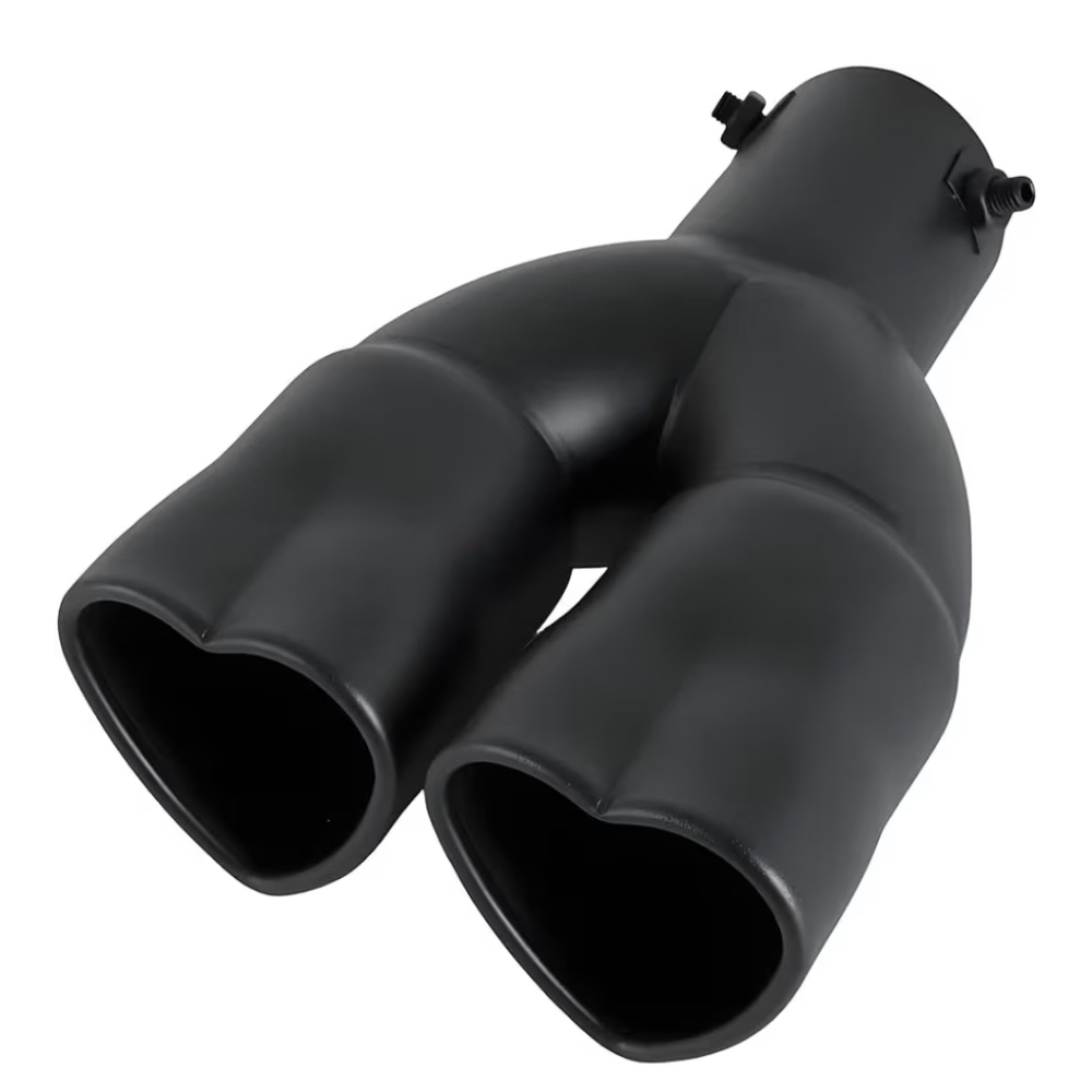 Heart Car Or Truck 2.5" Exhaust Muffler tip Choose Color Bent Available